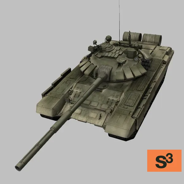 T-72B3 · SY · green — 3D model preview