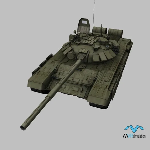 T-72BA · RU · green — 3D model preview
