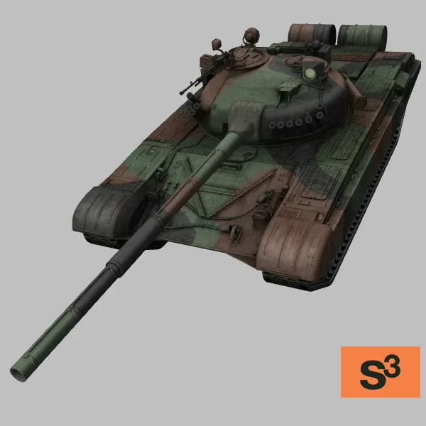 T-72M1R · PL · camo — 3D model preview