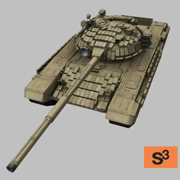 T-72S · SY · desert — 3D model preview