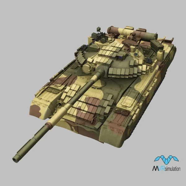 T-80BV · YE · desert — 3D model preview