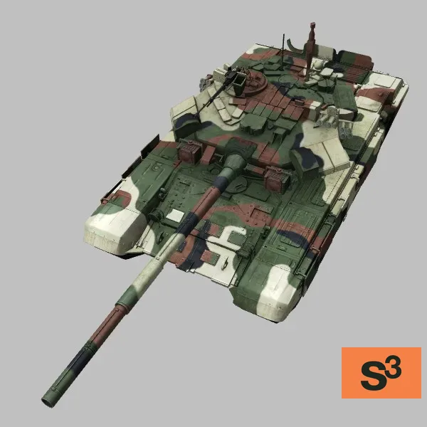 T-90S · AZ · camo — 3D model preview