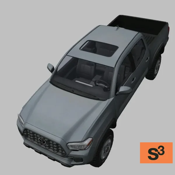 Tacoma-2022 · US · grey — 3D model preview