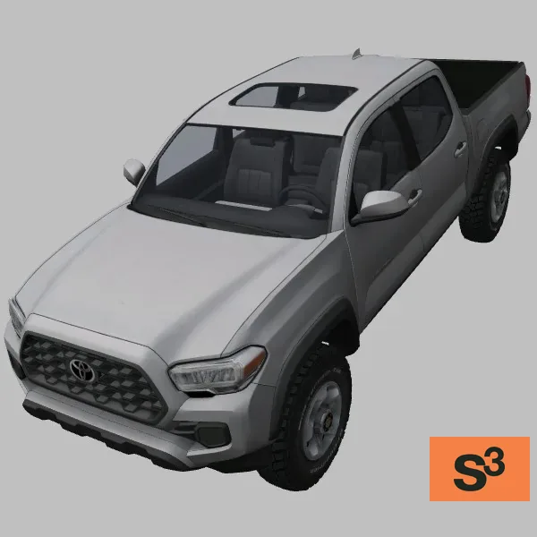 Tacoma-2022 · US · white — 3D model preview