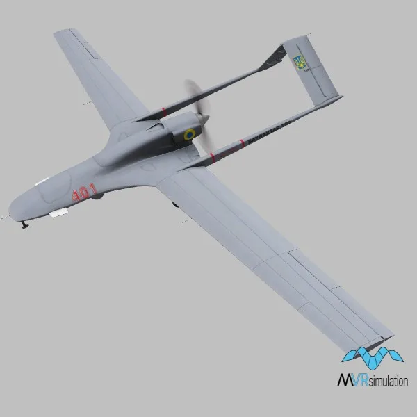 TB2 · UA · grey — 3D model preview