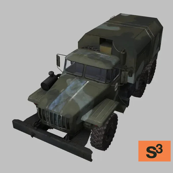 TDA-2M · UA · camo — 3D model preview