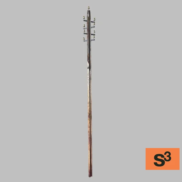 telephone pole-012 — 3D model preview