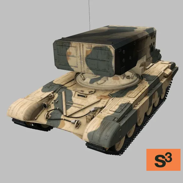 TOS-1A · IQ · camo — 3D model preview