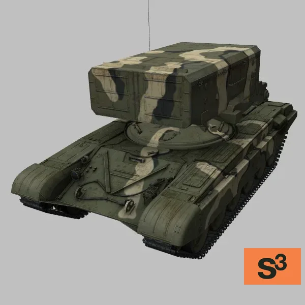 TOS-1A · RU · camo — 3D model preview