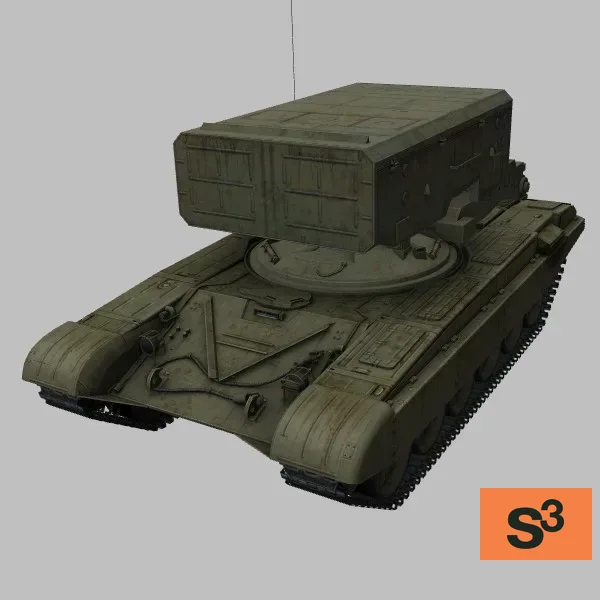 TOS-1A · RU · green — 3D model preview