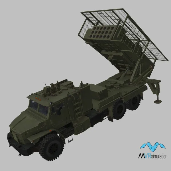TOS-2 · RU · green — 3D model preview