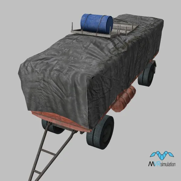 Trailer-002 · SO · red — 3D model preview