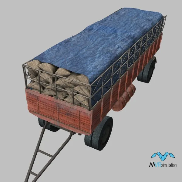 Trailer-003 · SO · red — 3D model preview