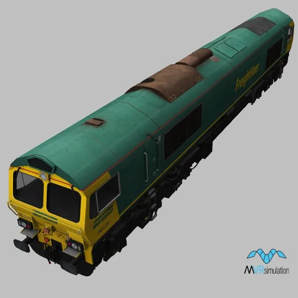 Train-Car · US · green — 3D model preview