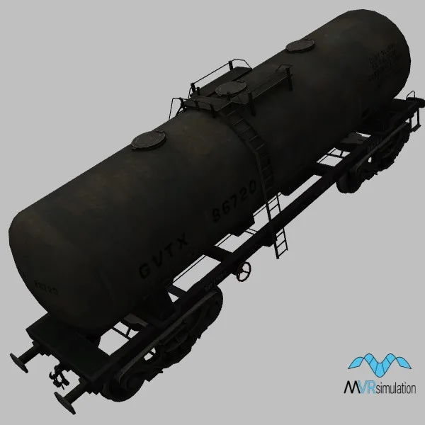 Train-Tanker · US · black — 3D model preview