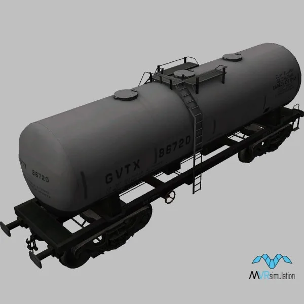 Train-Tanker · US · grey — 3D model preview