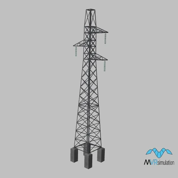 transmission-tower-132kv-CIR-3-001 — 3D model preview