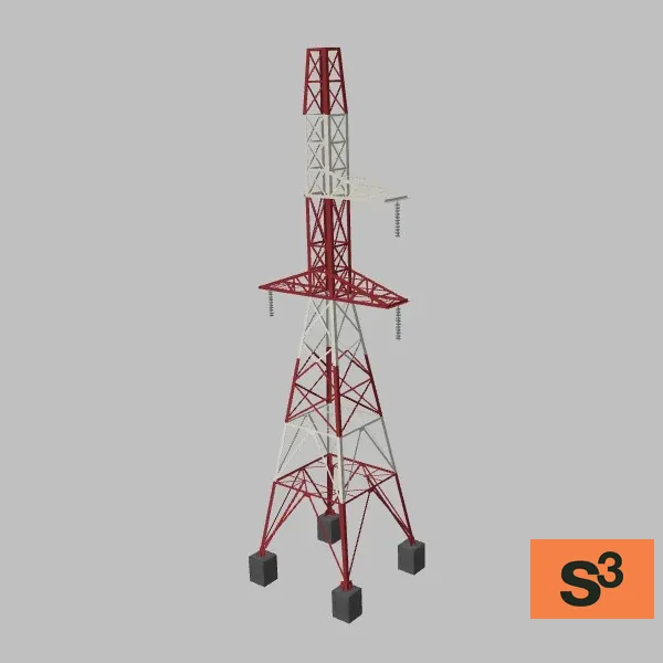 transmission-tower-220kv-CIR-3-001 — 3D model preview