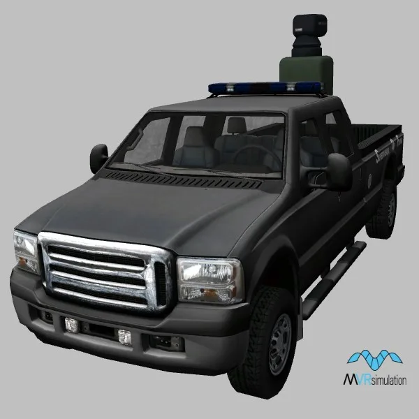 truck-028 black — 3D model preview