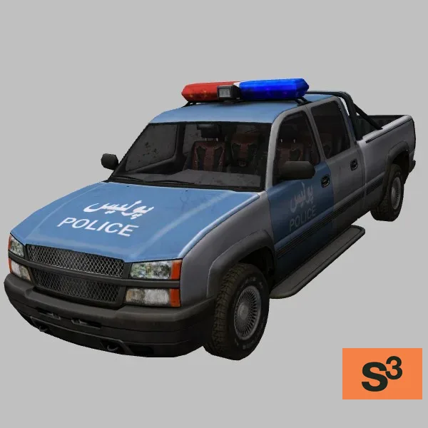 Truck-031-police-afghan — 3D model preview
