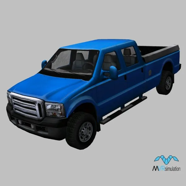 truck-034-blue — 3D model preview