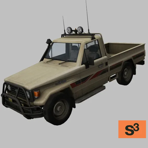 truck-037-beige — 3D model preview