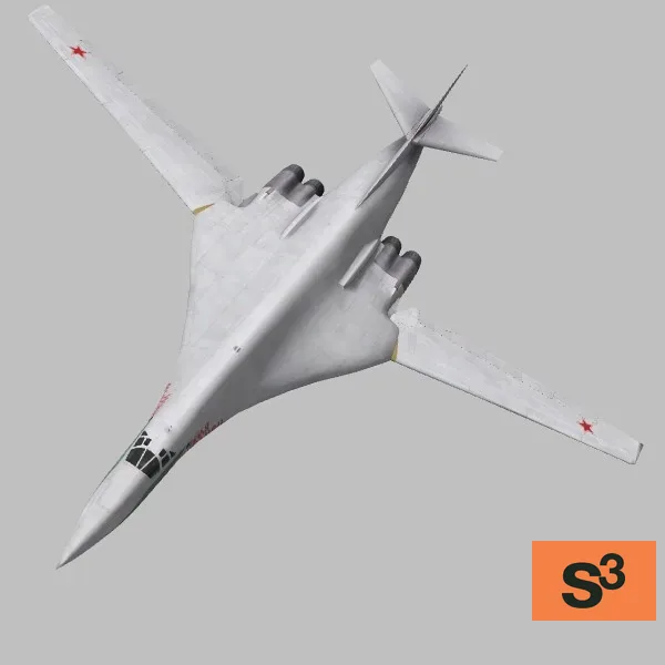 TU-160 · RU · white — 3D model preview