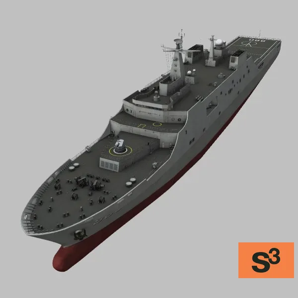 Type-071-Longhu-Shan · CN · grey — 3D model preview