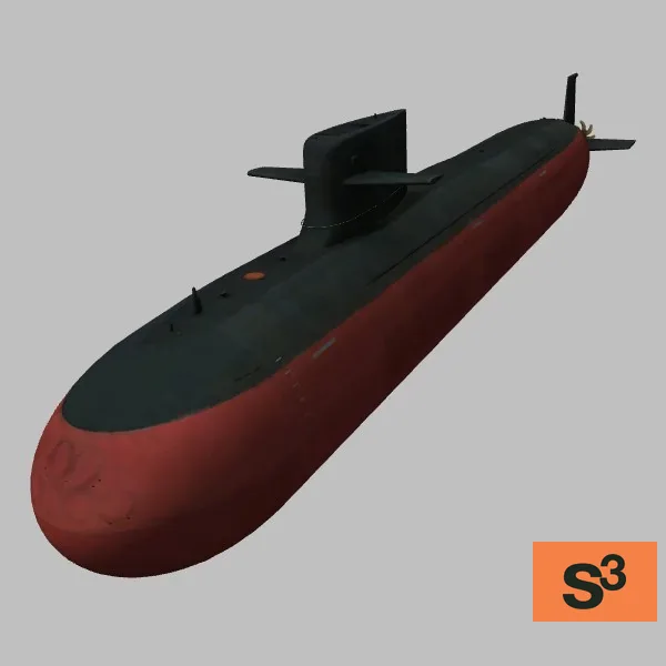 Type-093G · CN · black — 3D model preview