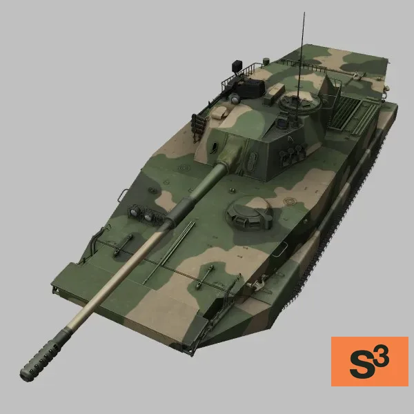 Type-63A · TZ · camo — 3D model preview