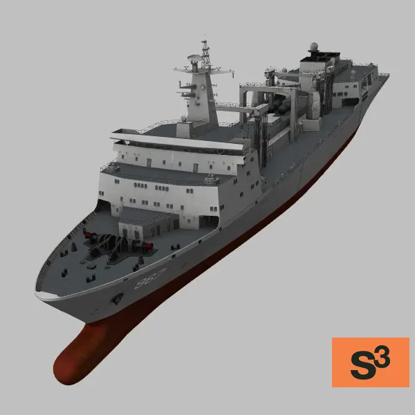 Type-901-Chagan-Lake · CN · grey — 3D model preview