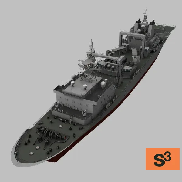 Type-903A-Gaoyouhu · CN · grey — 3D model preview