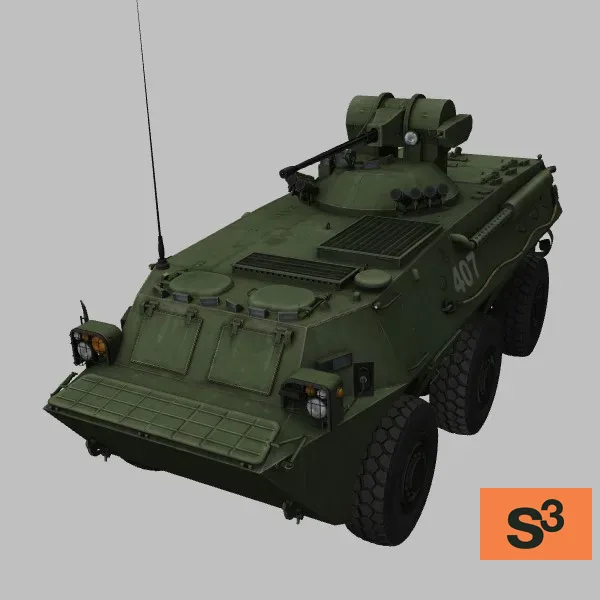 Type-92B · CN · green — 3D model preview