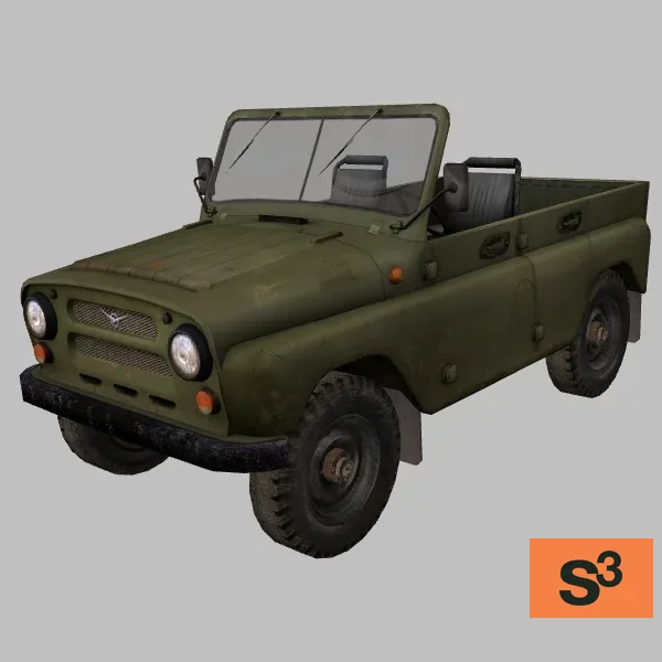 UAZ-469 · RU · green — 3D model preview