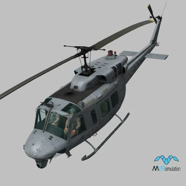 UH-1N · US · grey — 3D model preview