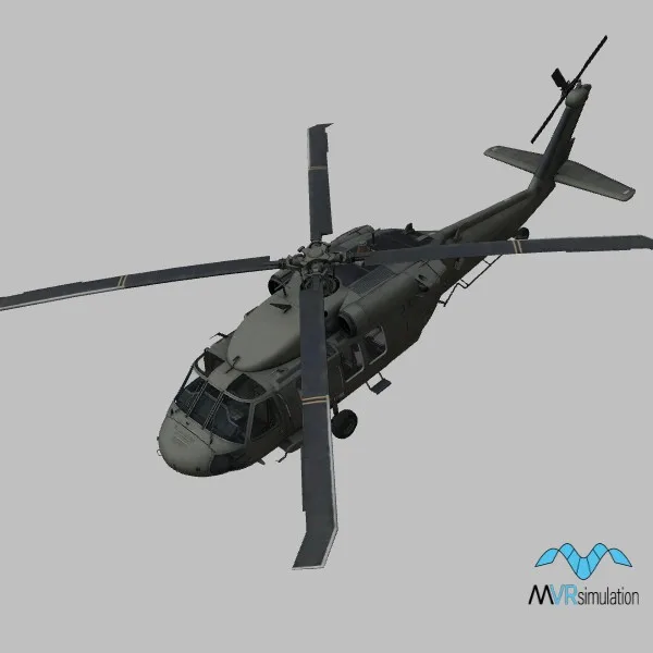 UH-60M · US · green — 3D model preview