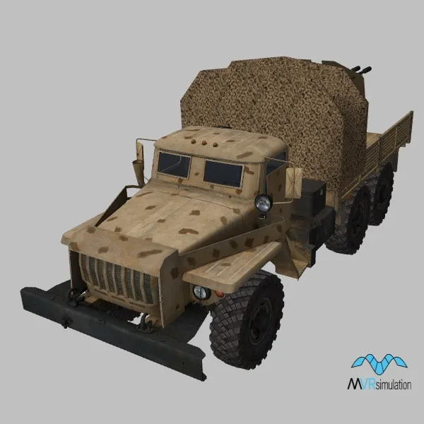 Ural-4320-2A13 · RU · desert — 3D model preview