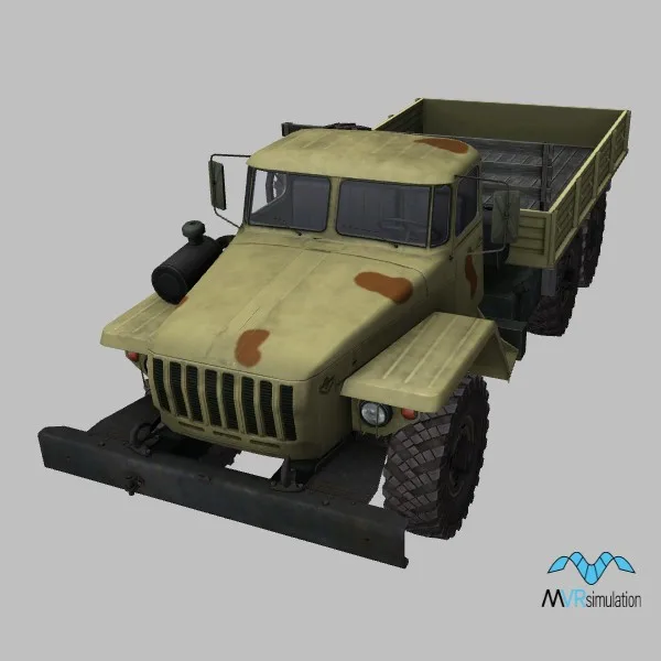 Ural-4320-flatbed · SY · camo — 3D model preview