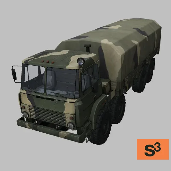 Ural-632301-canopy · RU · camo — 3D model preview