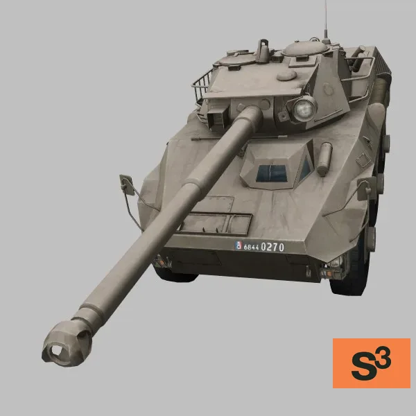 VBC-90 · FR · desert — 3D model preview