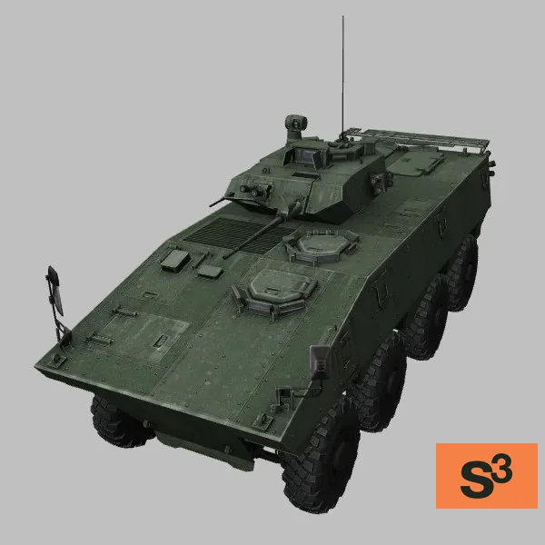 VBCI · FR · green — 3D model preview