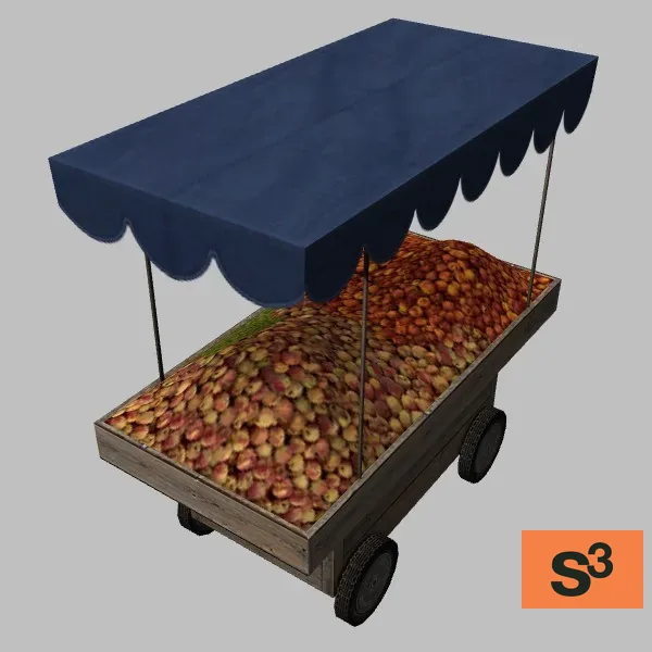 vendor-cart-002 — 3D model preview
