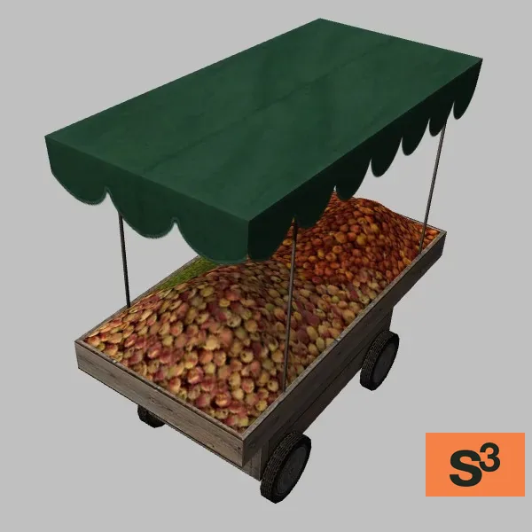 vendor-cart-003 — 3D model preview