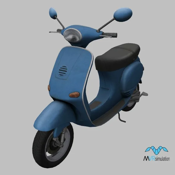 Vespa · IT · blue — 3D model preview