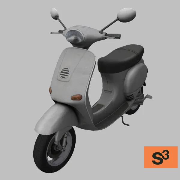 Vespa · IT · grey — 3D model preview