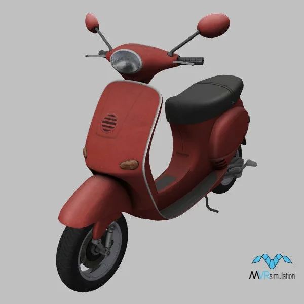 Vespa · IT · red — 3D model preview