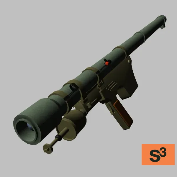 weapon-9K32 · RU · green — 3D model preview