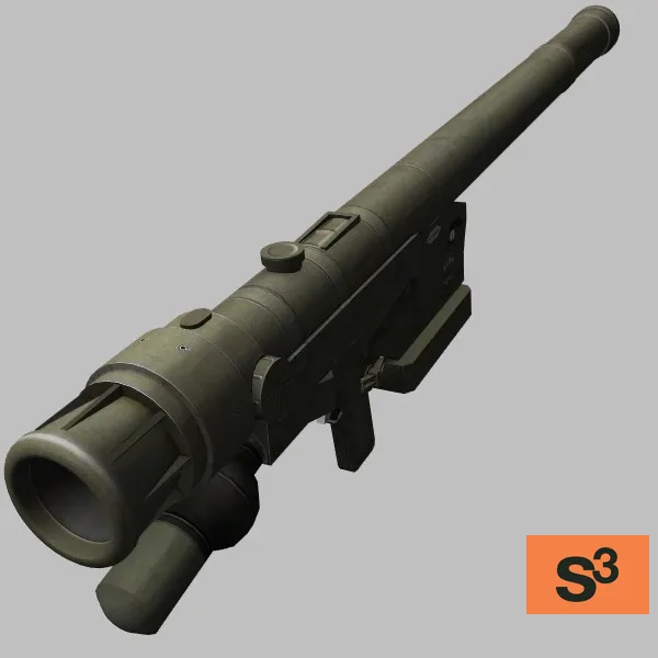 weapon-9K338 · RU · green — 3D model preview