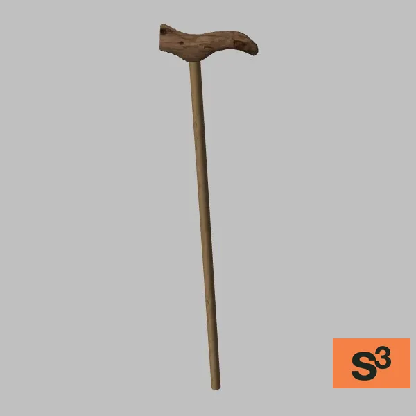 weapon-cane-001 — 3D model preview