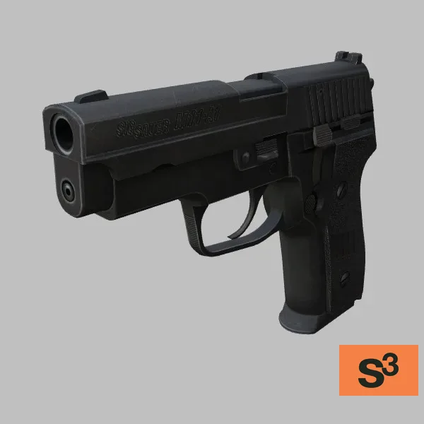 weapon-M11 · US · black — 3D model preview